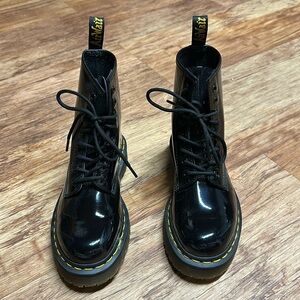 Dr Marten Bex patent leather 1460 combat boots black shiny size 7 women’s/ 6mens
